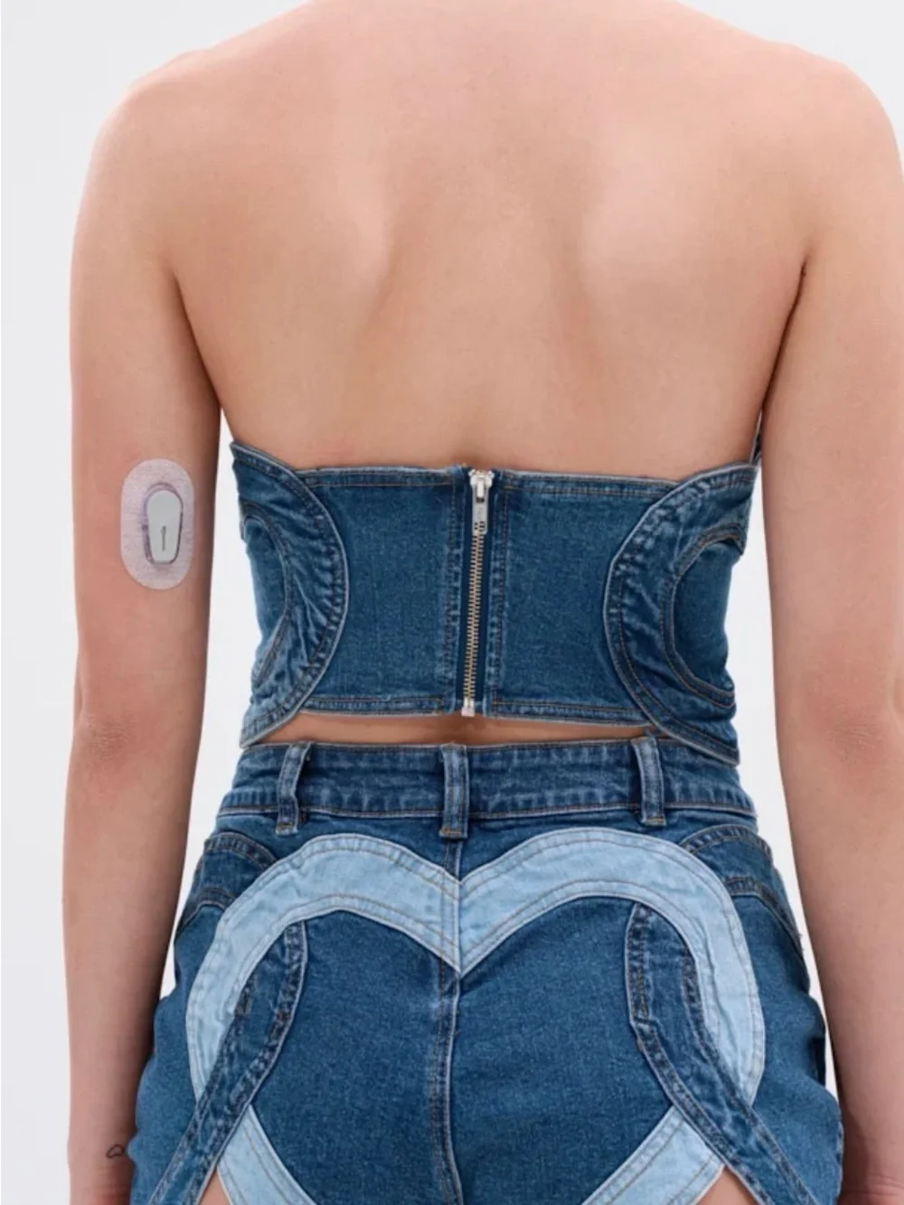 So much love denim short set.